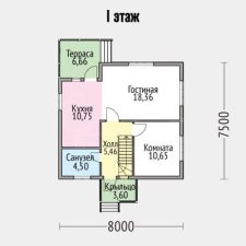Каркасный дом 110м