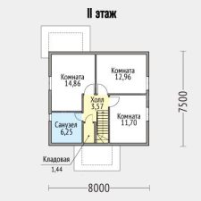 Каркасный дом 110м