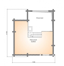Дом из бруса 86м