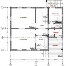 Каркасный дом 132м
