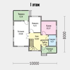 Каркасный дом 123м