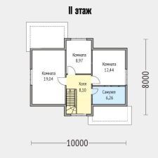 Каркасный дом 123м