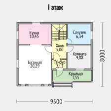 Каркасный дом 122м