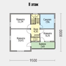 Каркасный дом 122м
