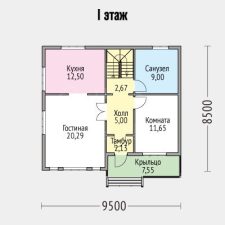Каркасный дом 133м