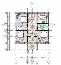 Дом из бруса 96м
