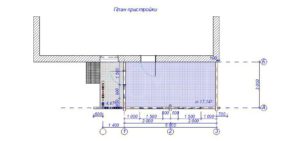 Пристройка из бруса 3х7,4